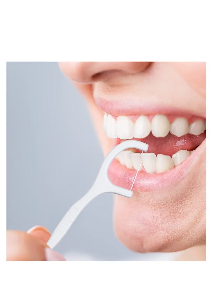 250 Strong & Gentle Floss Picks with Case - Smooth, No-Break Design for Fast and Comfortable Cleaning Between Teeth, Bulk Value Pack for Daily Use - Image 3